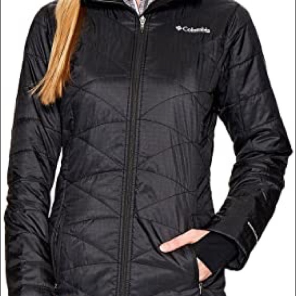 Columbia Women's Black Mighty Lite Hooded Jacket Size XS - Picture 2 of 16